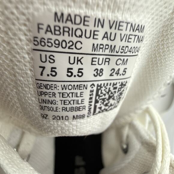 Size 7 - Converse Chuck Taylor All Star Lugged High White W - Picture 3 of 11